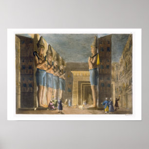 Póster Templo de Ramesses II (1279-13 A.C.) Abu Simbel,