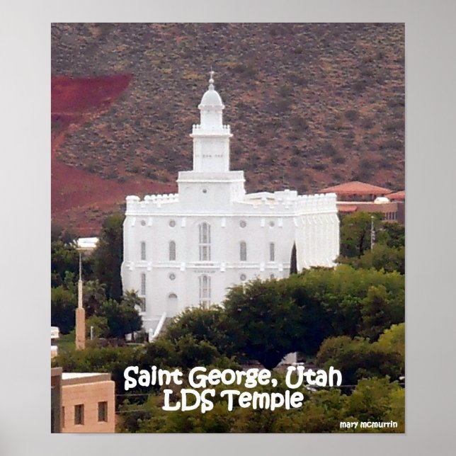 Póster Templo de Saint George LDS (Frente)
