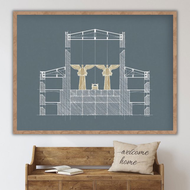 Póster Templo de Salomón Azul, Santo de los Santos, Monte (Subido por el creador)