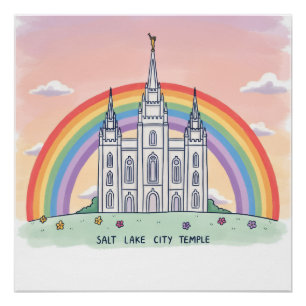 Póster Templo de Salt Lake City