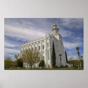 Póster Templo de San Jorge, Utah LDS