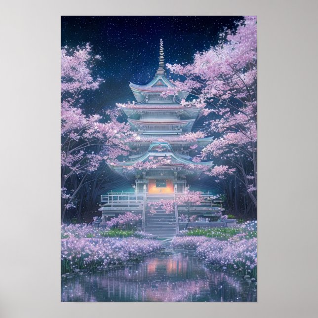 Póster Templo de Serene Sakura (Frente)