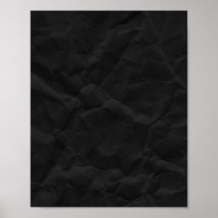 PÓSTER TEMPLO DE TEXTURA DE PAPELES CON CRINKLED NEGRO SP