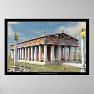 Póster Templo de Zeus en Olimpia
