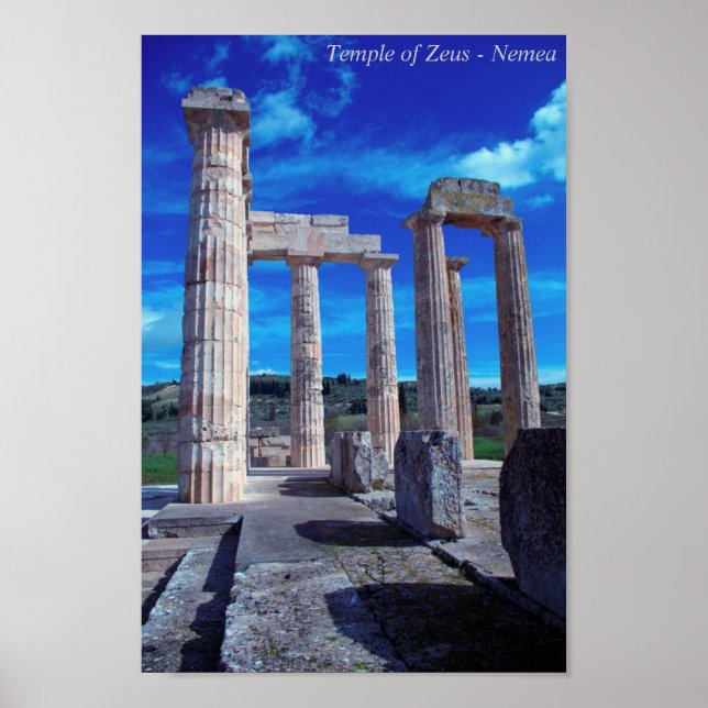 Póster Templo de Zeus - Nemea (Frente)