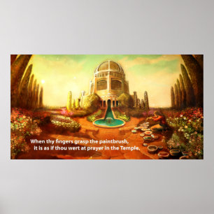 Póster Templo del cepillo