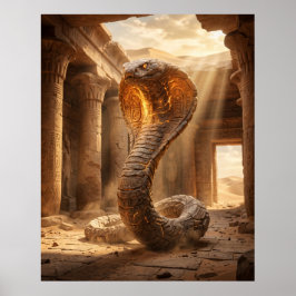 Póster Templo del Desierto Cobra de Piedra