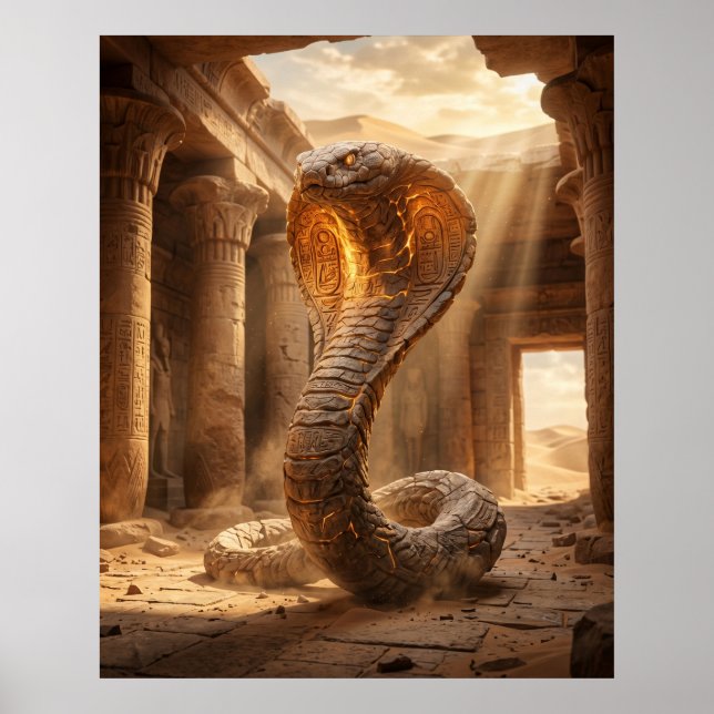 Póster Templo del Desierto Cobra de Piedra (Frente)