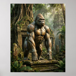 Póster Templo del Gorila de Bronce