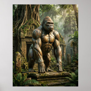 Póster Templo del Gorila de Bronce