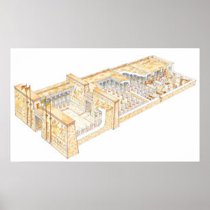 Póster Templo egipcio