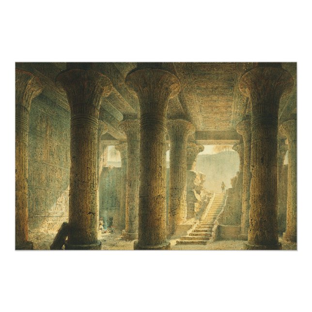 Póster Templo Egipcio Antiguo de Esna  (Anverso)