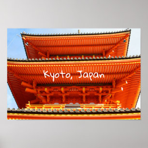 Póster Templo Kiyomizu-dera, Kioto, Japón