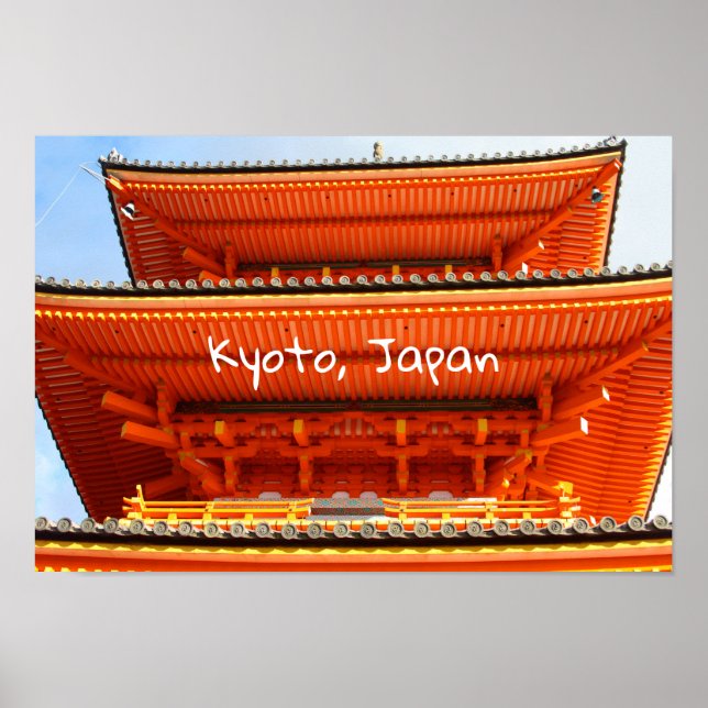 Póster Templo Kiyomizu-dera, Kioto, Japón (Frente)