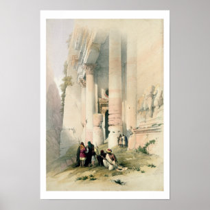 Póster Templo llamado El Khasne, Petra, 7 de marzo de 183