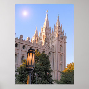 Póster Templo mormón de Salt Lake