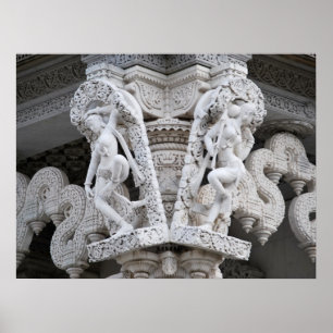 Póster Templo Neasden - Baps Shri Swaminarayan Mandir