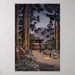 Póster Templo Nikko Futarasan por Tsuchiya Koitsu