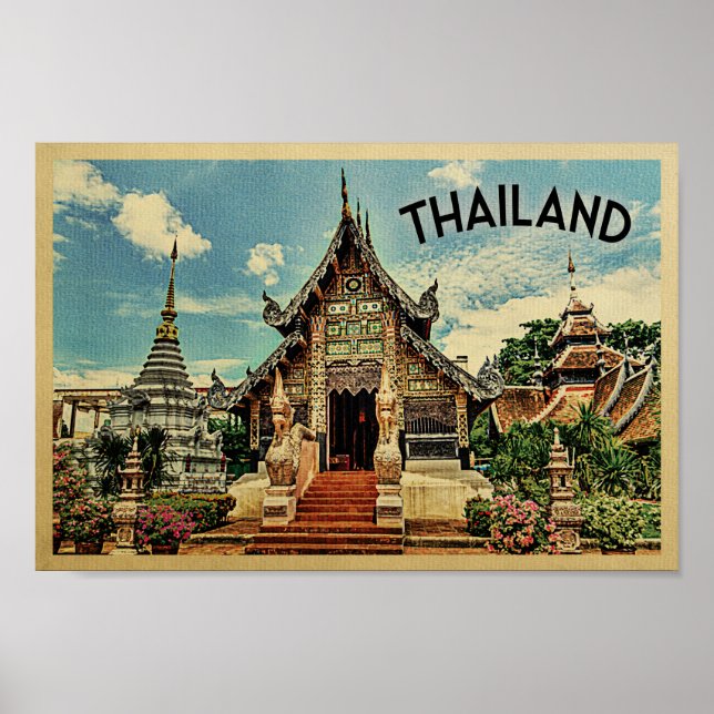 Póster Templo tailandés de viajes de Poster (Frente)