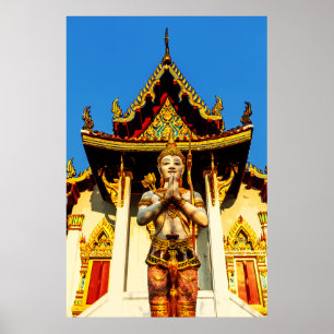 Póster Templo Tailandés Y Buda 1102