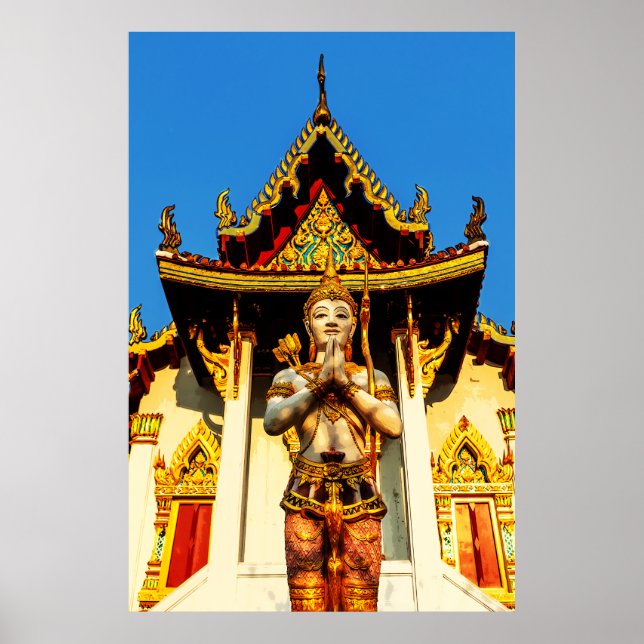Póster Templo Tailandés Y Buda 1102 (Frente)
