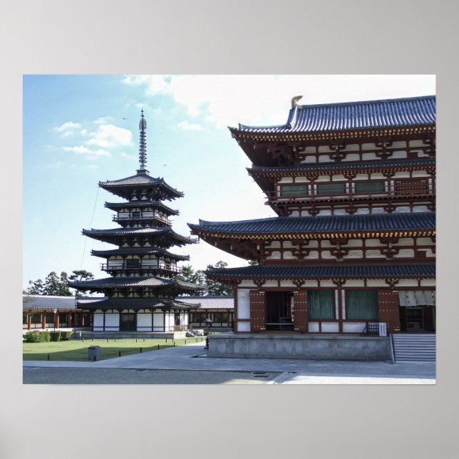 Póster Templo Yakushi-ji 2 - Nara Japón (Frente)