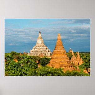 Póster Templos antiguos y pagodas   Bagan