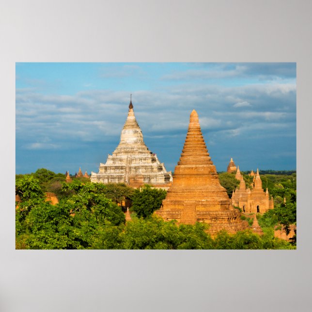 Póster Templos antiguos y pagodas | Bagan (Frente)