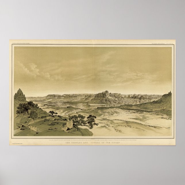 Póster Templos y torres de la Virgen (Frente)