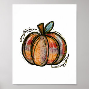 Póster Temporada de Calabaza Otoño Y'all Hojas Día de Acc