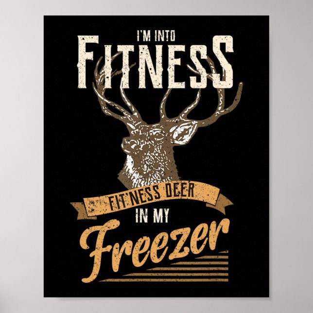 Póster Temporada de caza de ciervos Whitetail Buck Fun De (Frente)