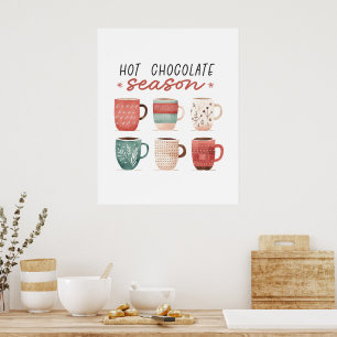 Póster Temporada de chocolate caliente Hygge