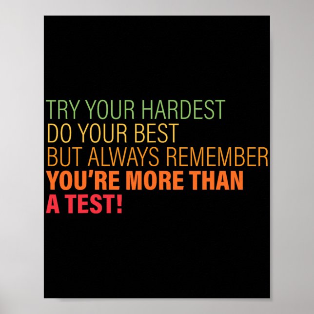 Póster Temporada de día para profesores que eres más que  (Frente)