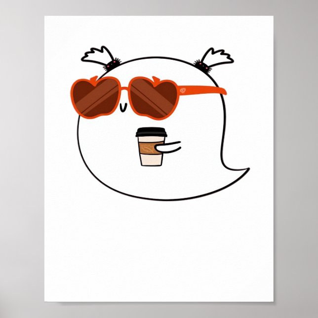 Póster Temporada de fantasía linda fantasma clásica camis (Frente)