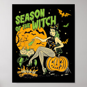 Póster Temporada De La Bruja Halloween Samhain
