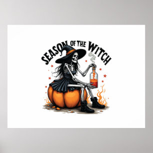 Póster Temporada de la bruja Tocante Hallowee Wtich