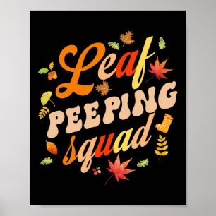 Póster Temporada de otoño divertida deja al escuadrón de