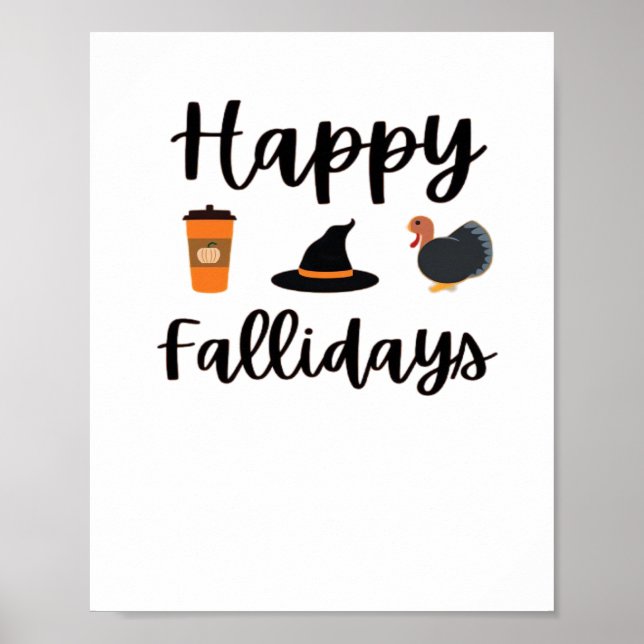 Póster Temporada de otoño feliz Fallidays Thankending Hal (Frente)