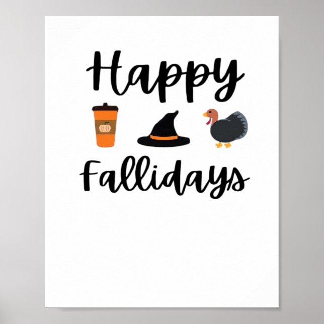 Póster Temporada de otoño feliz Fallidays Thankending Hal (Frente)