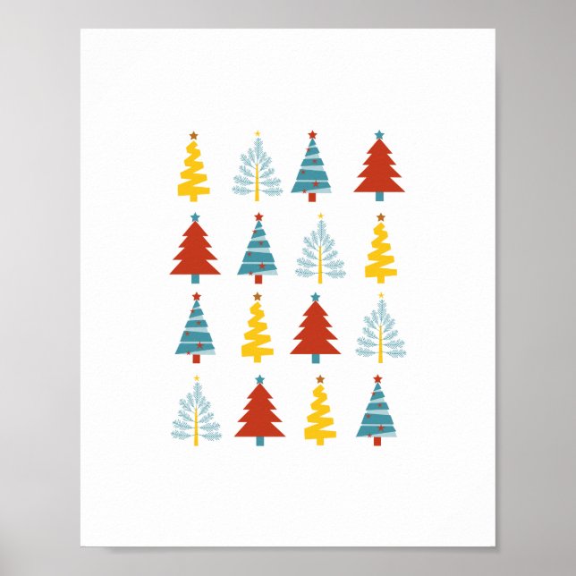 Póster Temporada de vacaciones, Feliz Navidad, Árbol de N (Frente)