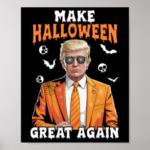 Póster Temporada espeluznante divertida haz que Halloween