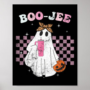 Póster Temporada espeluznante lindo fantasma Halloween di