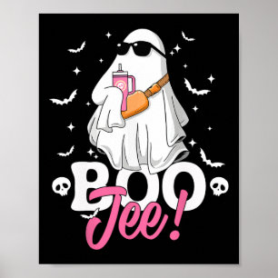 Póster Temporada espeluznante lindo fantasma Halloween di