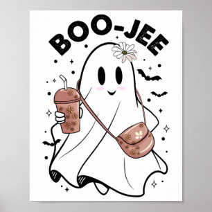 Póster Temporada espeluznante lindo fantasma Halloween di