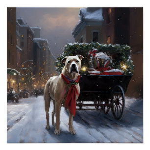 Póster Temporada Festiva de Navidad del Staffordshire Ame