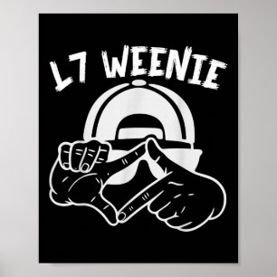 Póster Temporada L7 Weenie de Softball Boys divertidos ni