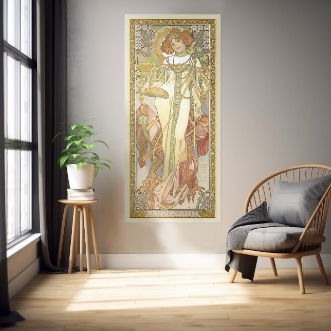 Póster Temporada L'Automne Art Nouveau Alphonse Mucha (Subido por el creador)