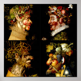 Póster Temporadas de Giuseppe Arcimboldo