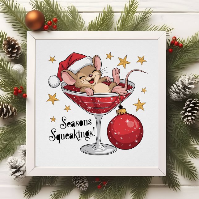Póster Temporadas de ratón de Navidades amordazados Tipog (Subido por el creador)