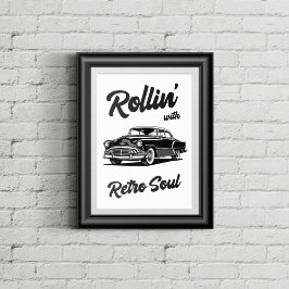 Póster Temporizador antiguo con tipografía